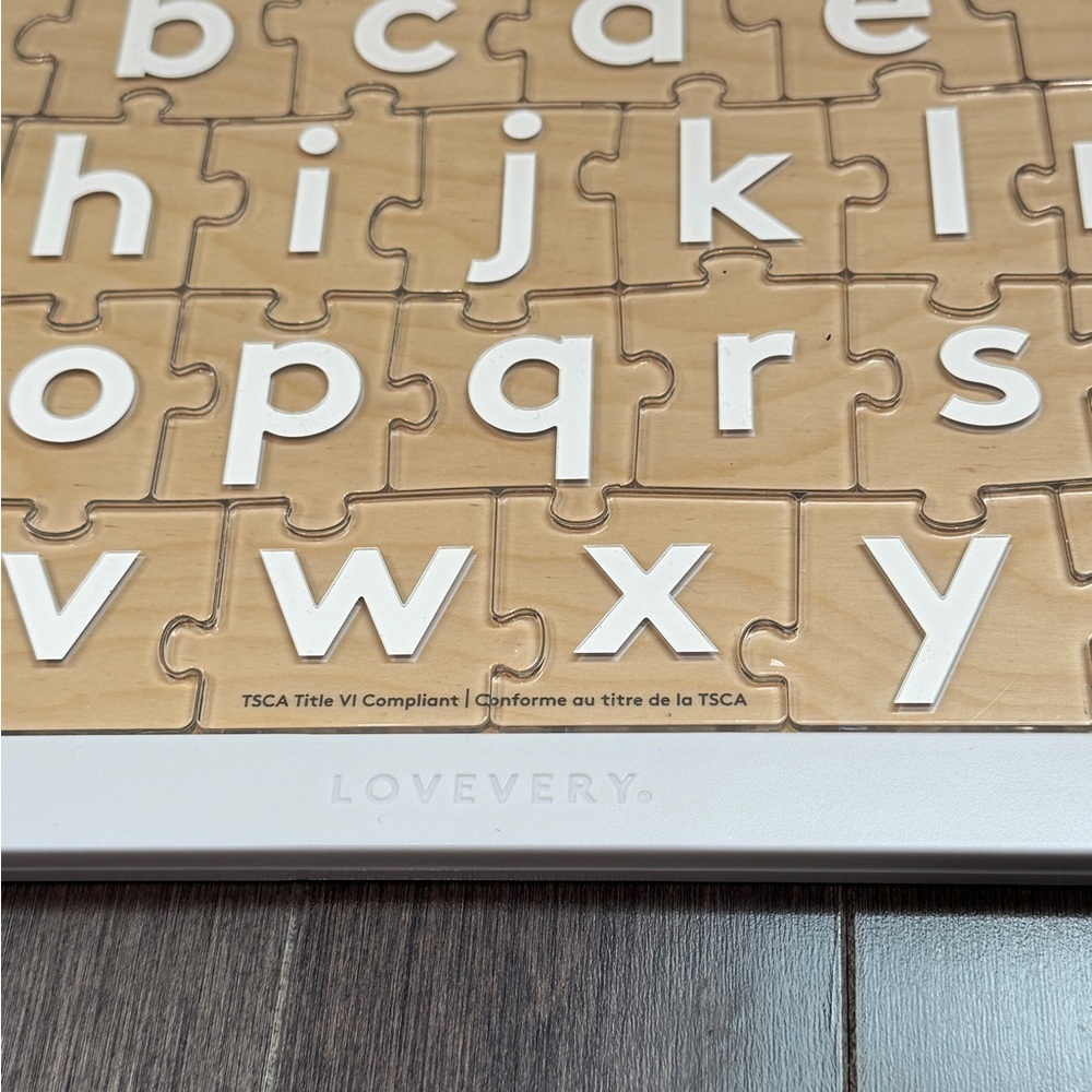 🎉HP🎊 NWOT Lovevery Letter Sounds Alphabet Puzzle - Acrylic Pieces Toddler Kids - Picture 7 of 9